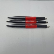 STAHLGRUBER Kugelschreiber 3 Stück schwarz - rot neuwertig