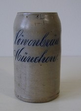 Antiker Bierkrug Löwenbräu