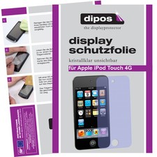 2x Schutzfolie für Apple iPod Touch 4G (Modelle 2010 / 2011) klar Displayschutz