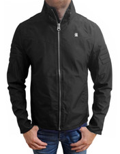 G-STAR RAW | Herren Schwarz 82569E Jack Bomber Biker Jacke | Größe Medium | UVP 250 $