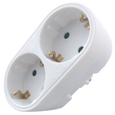 Doppelstecker Mehrfachstecker ver Steckdose Steckdosenadapter 2fach Multistecker