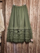 Lagenlook,L`Atelier du Rose  48 50 52 54 Rock Unterrock Stufenrock