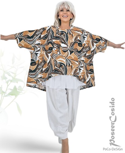 Lagenlook überwurf tunika - lagenlook,
