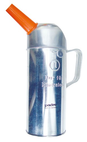 Messbecher aus weißblech mit - weißblech,