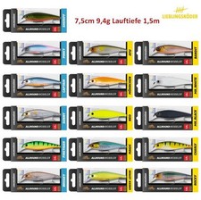 LK Allroundwobbler 075 F1,5 Wobbler Raubfischköder Weitwurf Hecht Barsch Zander