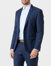 Roy Robson Primatist Super 100s Marlane navy Sakko 46 und Hose 48 Neupreis 354€