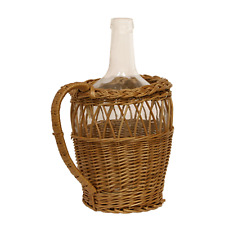 2L Flasche  mit Weidenkorb  Karaffe Glasflasche  Weinballon Glasflasche, Gallone