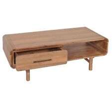 B-Ware Couchtisch MCW-M47, Schublade, Akazie Massivholz gebeizt 44x125x60cm 25kg