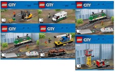 LEGO Bauanleitung / Instruction City 60198 Cargo Train kpl. Satz 6 Hefte  NEU