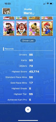 Top mario kart tour account - top,