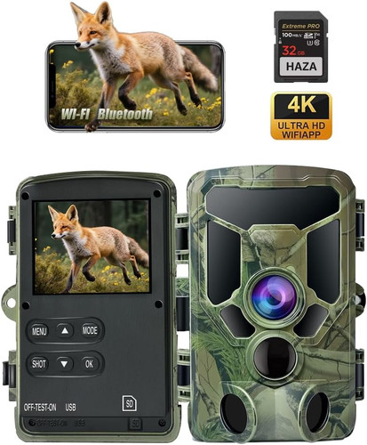 Wlan wildkamera mit app - 4k,