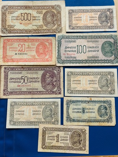 Yugoslavia alte banknoten - yugoslavia, 9