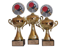 3 Tischtennis-Henkelpokale mit