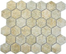 Hexagonale Mosaikfliesen Retro