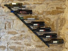 Weinregal Metall Diagon Rechts 100 cm Flaschenhalter Flaschenständer Wandregal