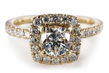 Ring 1 Brillant 0,46 ct F/Si2