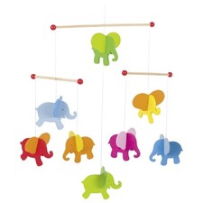 Goki Mobile Elefanten aus Holz Babymobile Holzmobile Kindermobile  52904