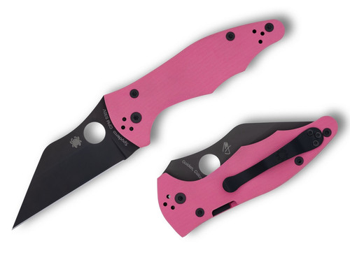Spyderco yojimbo pink g10 - spyderco, 2