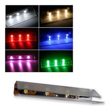 LED Glasbodenbeleuchtung 4er oder 6er Set, Farbe n Wahl, Glaskantenbeleuchtung