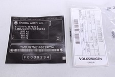ORIGINAL SKODA Octavia 13-17 Typschild 5E0000101 OVP