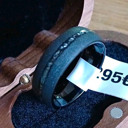 Meteorit herren ring - ring, anthrazit