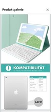 Tastatur Keyboard mit Hülle, magnetisch, Quertz, Bluetooth für iPad 7.-9. Gen.