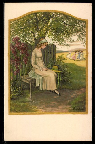 Künstler pauli ebner - künstler-ak,
