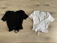 2x Zara feinripp T-Shirt Top