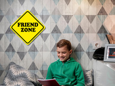 Metallbild Schild Metallwand