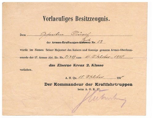 Vorläufiges besitzzeugnis - vorläufiges,
