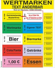 2000 Wertmarken  █►TEXT