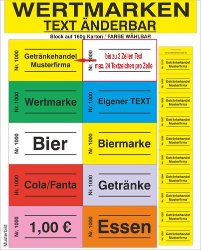 2000 wertmarken text - 2000, █►text