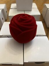 20 Stk Set Schmucketui Schmuckbox Rose Samt Geschenk Rot