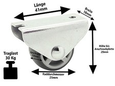 4 x Vollgummi Bettkasten