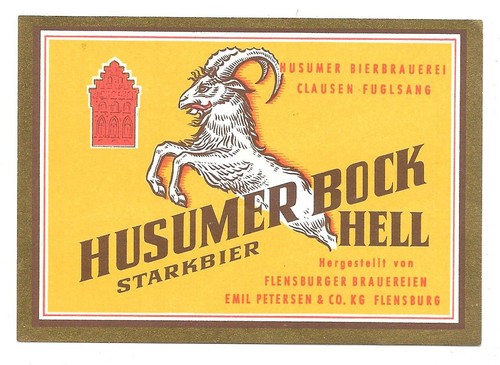 Altes bieretikett flensburger - bieretikett,