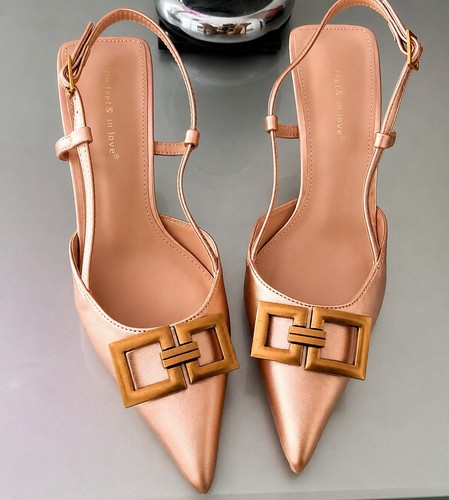 Roségold elegant slingback - elegant,