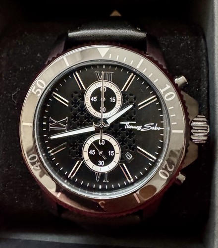 Thomas sabo uhr schwarz mit - uhr,