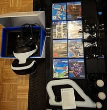 PS4 VR 1 Bundle (inkl. Kamera, 2 Move Contr.+Ladestation, Aim Contr., 8 Spiele)