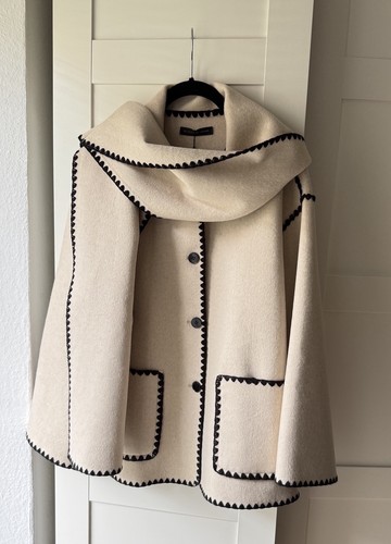 Cape jacke mit - mit, integriertem