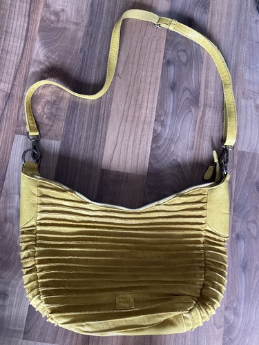 Fredsbruder leder tasche gelb - leder,