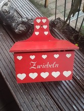 Alter Zwiebelkasten Holz  Aufbewahrung Landhaus Gartenküche    225M