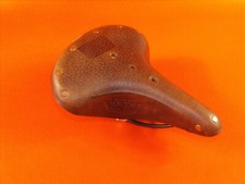 Oldtimer Vintage Fahrrad Sattel Ledersattel Brooks B66 gefedert NOS #22