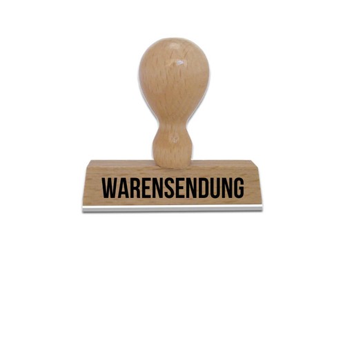 Warensendung textstempel - -,