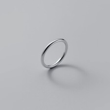 Schlichter Damen Ring Silber