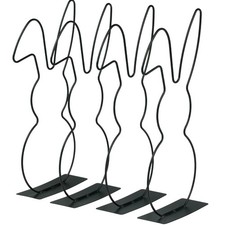 Deko hase schwarz metall - deko,