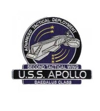 Stargate Atlantis Abzeichen USS Apollo Daedalus Klasse Replica Patch