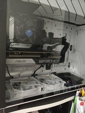 Sharkoon PURE STEEL White , Tower-Gehäuse weiß, tempered Glass