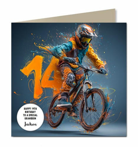 Geburtstagskarte bmx - geburtstagskarte,