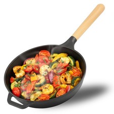 Gusseisenpfanne Pfanne Gusseisen Holzgriff abschraubbar alle Herdarten Induktion