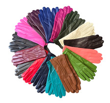 Damen Premium Qualität Echt Super Weich Leder Handschuhe Voll Gefüttert Warm